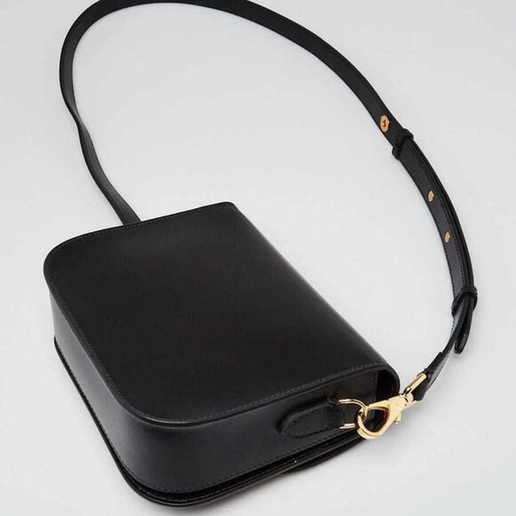 Burberry Black Calfskin Leather Small Elizabeth Crossbody Bag - Picture 3 of 10